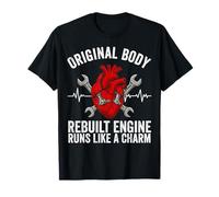 Funny Open Heart Surgery Art for Men Women Heart Surgery Maglietta