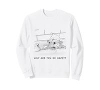 Funny Opossum Illustration Why Are You So Happy Felpa