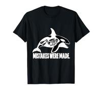 Funny Orca Killer Whale Scuba Diving Skeleton Dark Humor Maglietta