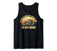 Funny Outdoor Outside Dad Joke I'm Outstanding Canotta