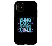 Funny Outer Space Cat - Gli alieni esistono travestiti da gatti Custodia per iPhone 11