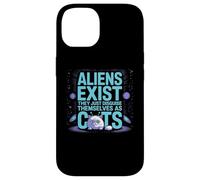 Funny Outer Space Cat - Gli alieni esistono travestiti da gatti Custodia per iPhone 14