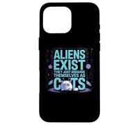 Funny Outer Space Cat - Gli alieni esistono travestiti da gatti Custodia per iPhone 16 Pro Max