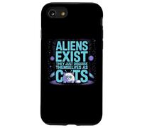 Funny Outer Space Cat - Gli alieni esistono travestiti da gatti Custodia per iPhone SE (2020) / 7/8