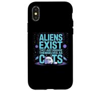 Funny Outer Space Cat - Gli alieni esistono travestiti da gatti Custodia per iPhone X/XS