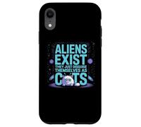 Funny Outer Space Cat - Gli alieni esistono travestiti da gatti Custodia per iPhone XR