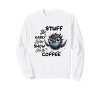 Funny Owl Stuff The Early Worm Coffee Felpa