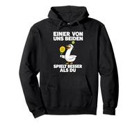 Funny Padel Duck: Uno di Noi Due Gioca Meglio di Te Felpa con Cappuccio