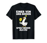 Funny Padel Duck: Uno di Noi Due Gioca Meglio di Te Maglietta