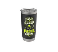 Funny Padel - Padel Tennis: Mangia, Dormi, Gioca A Padel, Bicchiere termico in acciaio inox doppia parete