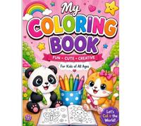 Funny Panda Colouring Book: 30 Cute and Fun Cartoon Coloring Pages for Kids