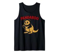 Funny Panda Kangaroo Australia China Animal Wildlife Cartoon Canotta