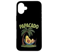 Funny Papacado Avocado Dad Pun Custodia per iPhone 16 Plus