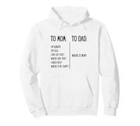 Funny Parenting To Mom Compare To Dad Where Is Mom Felpa con Cappuccio