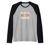 Funny Parents My Kids Are Back in School Maglia con Maniche Raglan