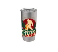 Funny Park City Utah Original Mountain Dude Sasquatch Bicchiere termico in acciaio inox doppia parete
