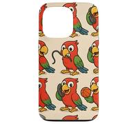 Funny Parrot Cartoon Meme Mischief Animal Humor Art Custodia per iPhone 13 Pro