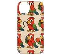Funny Parrot Cartoon Meme Mischief Animal Humor Art Custodia per iPhone 14 Plus
