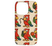Funny Parrot Cartoon Meme Mischief Animal Humor Art Custodia per iPhone 14 Pro