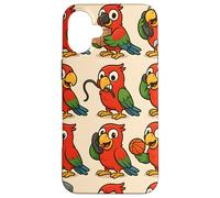 Funny Parrot Cartoon Meme Mischief Animal Humor Art Custodia per iPhone 16 Plus