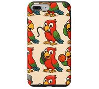 Funny Parrot Cartoon Meme Mischief Animal Humor Art Custodia per iPhone 7 Plus/8 Plus
