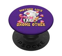 Funny Pastry Chef Gnome For Women Mom Love Baking Muffins PopSockets PopGrip Adesivo