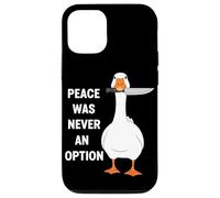 FUNNY PEACE WAS NEVER AN OPTION DUCK Custodia per iPhone 12/12 Pro