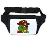 Funny Pepe The Frog Pirate Captain Gold Coin Marsupio Bianca One Size