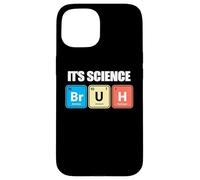 Funny Periodic Table Bruh Nerdy Science Chemistry apparel Custodia per iPhone 15