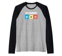 Funny Periodic Table Bruh Nerdy Science Chemistry Apparel Maglia con Maniche Raglan