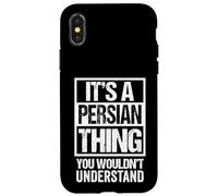 Funny Persian Mom Dad Quote "It's A Persian Thing" Cat Lover Custodia per iPhone X/XS