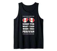 Funny Peruvian Joke Proud Peruvian Pride Peru Flag Canotta