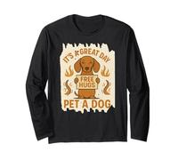 Funny Pet A Dog Bassotto Simpatico Tedesco Weiner Tee Maglia a Manica