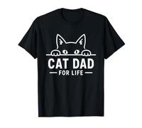 Funny Pet Father Owner Cat Dad for Life Maglietta