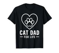 Funny Pet Father Owner Cat Dad for Life Maglietta