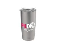 Funny PhD Student Graduate Ph.D Diva Really and Proud Bicchiere termico in acciaio inox doppia parete