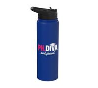 Funny PhD Student Graduate Ph.D Diva Really and Proud Stainless Steel Insulated Water Bottle
