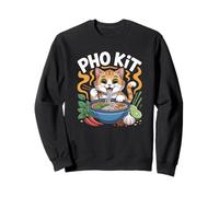 Funny Pho Kit Cat Pun Vietnamita Noodle Bowl Humor Felpa
