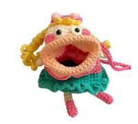 Funny Phone Pouch - Knitted Bag, Cute Doll, Mini Purse, Sausage Mouth Appearance Feature, Lightweight Portable Holder | Creative Fashion Accessory Giftable Carry Solution, Birthday Holiday