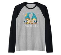 Funny Photography Camera Gnomes for Photographers Say Cheese Maglia con Maniche Raglan