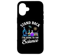 Funny Physic Chemistry Stand back I'm going to try science Custodia per iPhone 16