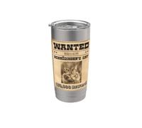 Funny Physics Joke Wanted Schrodinger's Cat Dead and Alive Bicchiere termico in acciaio inox doppia parete