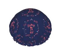 Funny Pi Day Spiral Pi Math 3.14 Cuffie da doccia Cuffia da bagno riutilizzabile Cappello da doccia elastico da bagno Morbido impermeabile per cappucci per capelli di tutte le lunghezze