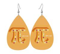 Funny Pi Day Spiral Pi Math 3.14 Orecchini Leggera Orecchini In Pelle Divertenti Pendenti Per Festa Della Mamma Donne Carnevale