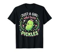 Funny Pickle Costume, Just a Girl Who Loves Pickles Maglietta