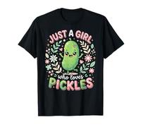 Funny Pickle Costume, Just a Girl Who Loves Pickles Maglietta