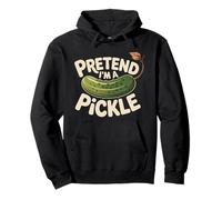 Funny Pickle Halloween Pretend I'm A Pickle Halloween Humor Felpa con Cappuccio