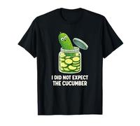 Funny Pickle Jar Cucumber Visual Joke Maglietta