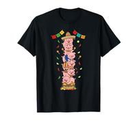 Funny Pig Cinco De Mayo Kids Uomo Donna Messicano Maglietta