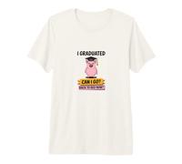 Funny Pig Graduated Go Bed Sleepy Stanco Maglietta Premium